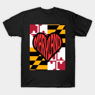 MARYLAND LOVE DESIGN T-Shirt